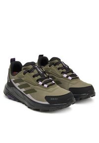 Adidas - adidas Trekkingi Terrex Anylander Rain.Rdy JQ9962 Khaki. Kolor: brązowy. Materiał: materiał #5
