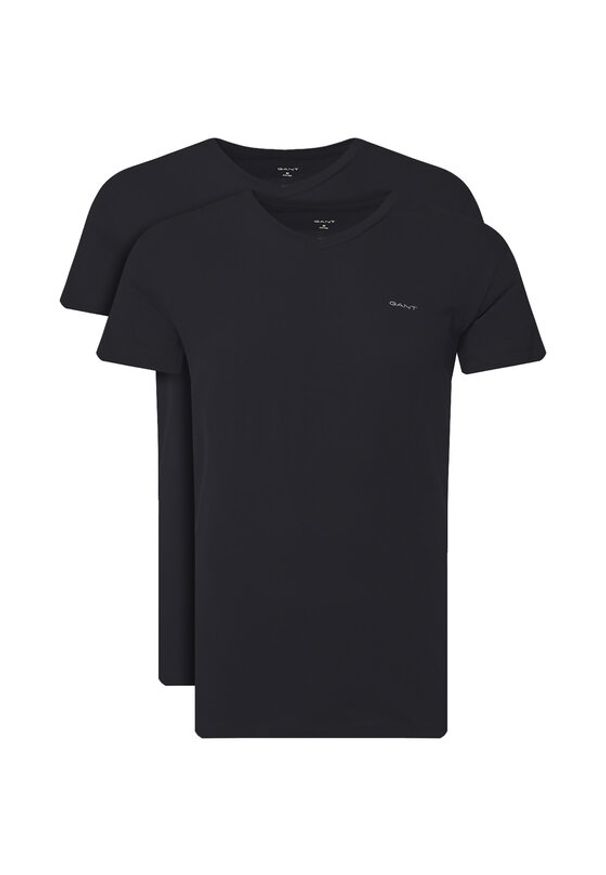 GANT - Gant Komplet 2 t-shirtów 900012018 Czarny Regular Fit. Kolor: czarny. Materiał: bawełna