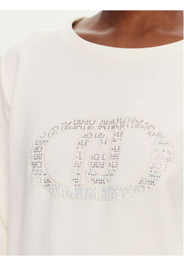 Liu Jo Sport Bluza TA5168 FS090 Biały Regular Fit. Kolor: biały. Materiał: bawełna. Styl: sportowy