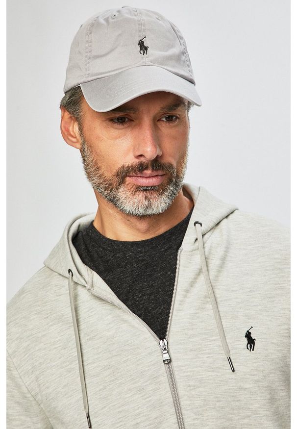 Polo Ralph Lauren - Bluza. Okazja: na co dzień. Typ kołnierza: polo. Kolor: szary. Materiał: dzianina. Styl: casual