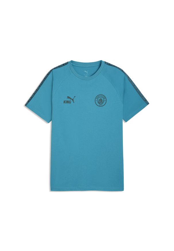 Puma - Męska koszulka Manchester City KING PUMA. Kolor: niebieski. Sport: piłka nożna