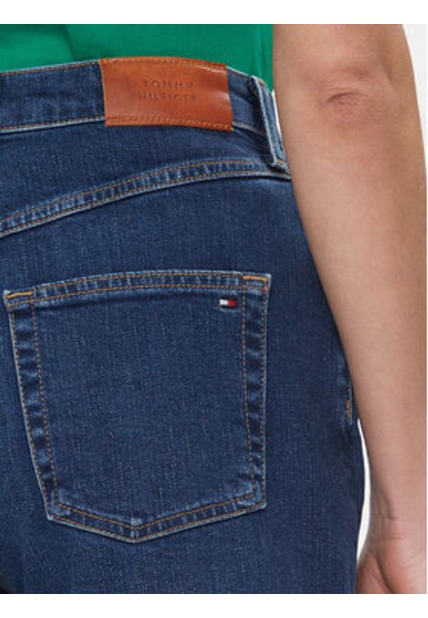 TOMMY HILFIGER - Tommy Hilfiger Szorty jeansowe Dnm Straight Short Rw Kai WW0WW41320 Niebieski Slim Fit. Kolor: niebieski. Materiał: bawełna, syntetyk