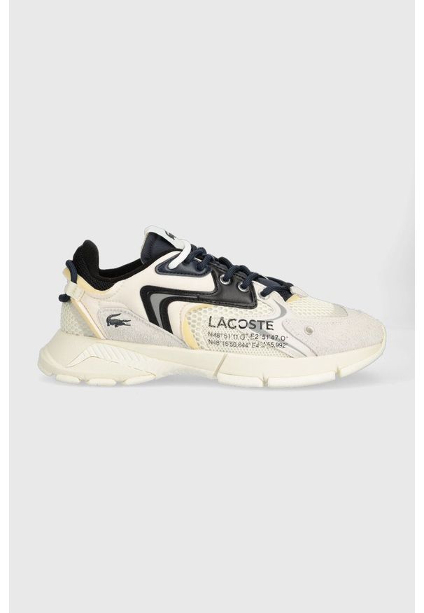Lacoste sneakersy L003 Neo kolor biały 45SMA0001. Nosek buta: okrągły. Zapięcie: sznurówki. Kolor: biały. Materiał: guma. Sport: bieganie