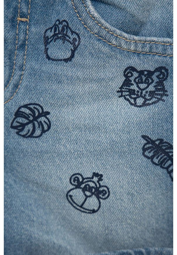 United Colors of Benetton szorty jeansowe dziecięce. Okazja: na co dzień. Kolor: niebieski. Materiał: jeans. Styl: casual