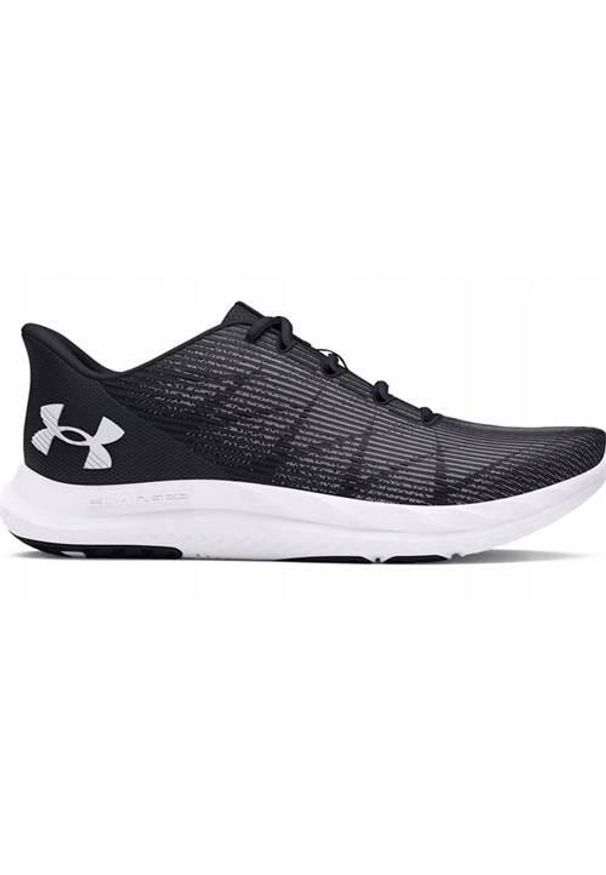 Buty do biegania męskie Under Armour BUTYUACHARGEDSPEEDSWIFT302699900185. Kolor: wielokolorowy, biały, czarny. Materiał: materiał, syntetyk. Szerokość cholewki: normalna. Sport: bieganie