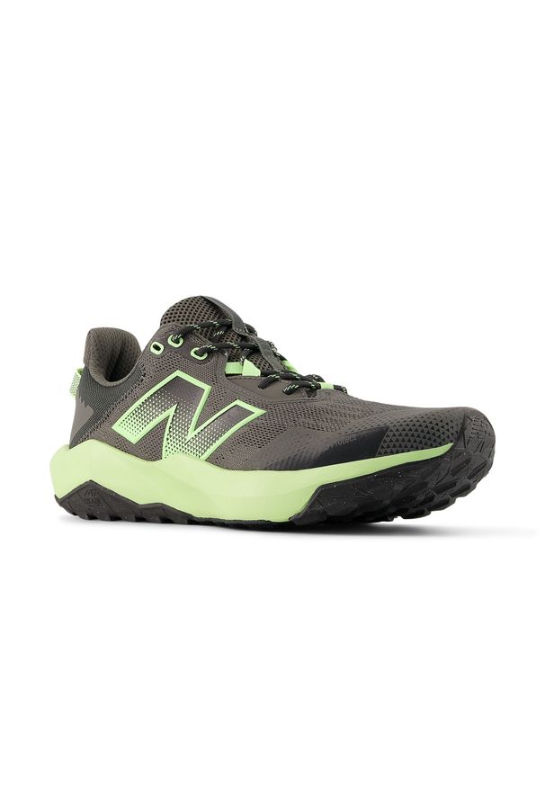 Buty męskie New Balance DynaSoft Nitrel v6 MNTR2MD – zielone. Kolor: zielony. Materiał: materiał, syntetyk. Szerokość cholewki: normalna. Sport: fitness, bieganie