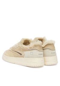 D.A.T.E. Sneakersy Torneo Pure Fur Mono W431-TPF-MN Beżowy. Kolor: beżowy. Materiał: skóra #3