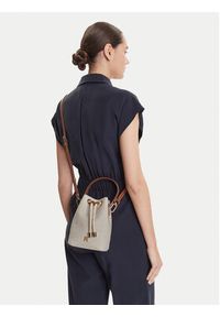 TOMMY HILFIGER - Tommy Hilfiger Torebka Th Premium Beach Le Bucket AW0AW17215 Beżowy. Kolor: beżowy #5