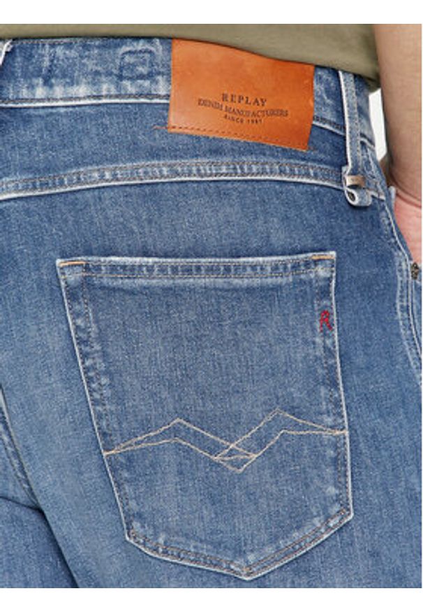 Replay Jeansy M1030Q.000.773 Niebieski Relaxed Fit. Kolor: niebieski
