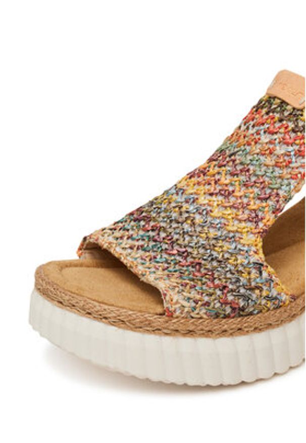 Rieker Sandały CEO-69172-92 Kolorowy. Materiał: syntetyk. Wzór: kolorowy