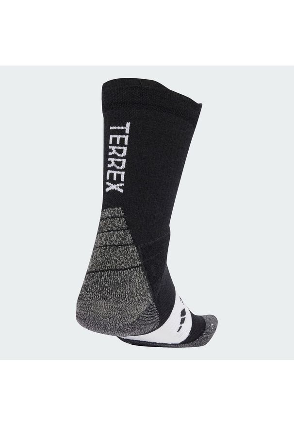 Adidas - Skarpety do łydki Terrex Xperior CLIMAWARM Merino Crew. Kolor: czarny. Technologia: ClimaWarm (Adidas). Sport: turystyka piesza