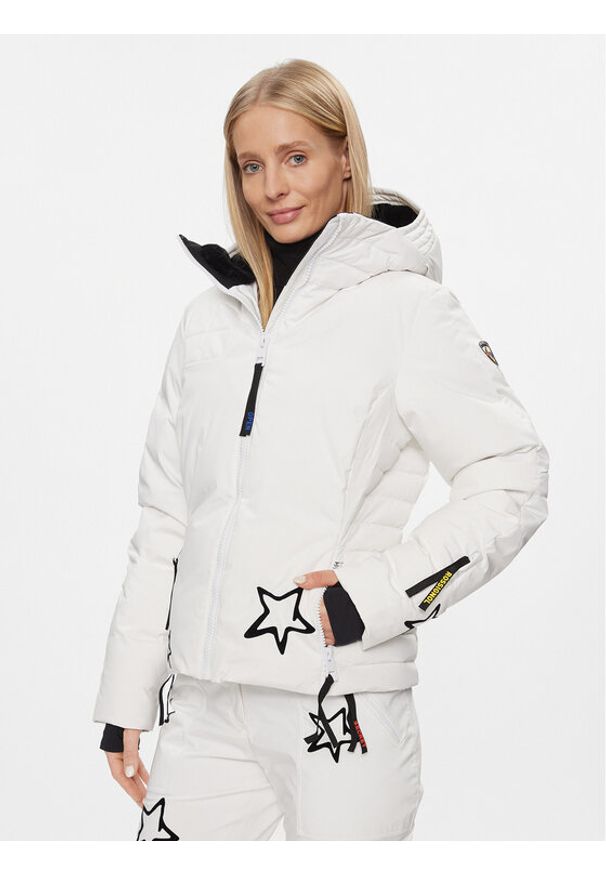 Rossignol Kurtka narciarska Stellar RLMWJ33 Biały Regular Fit. Kolor: biały. Materiał: syntetyk. Sport: narciarstwo
