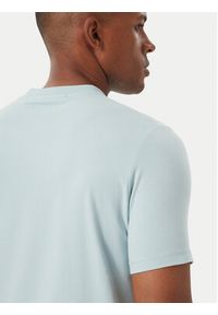 Karl Lagerfeld - KARL LAGERFELD T-Shirt 755049 562235 Niebieski jasny Regular Fit. Typ kołnierza: dekolt w karo. Kolor: niebieski. Materiał: bawełna #4