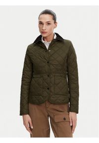 Barbour Kurtka przejściowa Deveron LQU1012OL51 Zielony Regular Fit. Kolor: zielony. Materiał: syntetyk