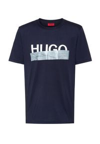 Hugo T-Shirt Dicagolino U204 50436413 Granatowy Regular Fit. Kolor: niebieski. Materiał: bawełna #4