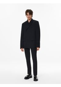 Kazar - Czarne skórzane loafersy męskie z metalową ozdobą. Kolor: czarny. Materiał: skóra. Szerokość cholewki: normalna. Wzór: aplikacja. Styl: elegancki #4