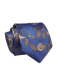 Alties - Krawat Niebieski w Paisley, Łeski, 7 cm, Elegancki, Klasyczny, Męski -ALTIES. Kolor: niebieski. Materiał: tkanina. Wzór: paisley. Styl: klasyczny, elegancki