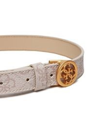 Guess Pasek Damski BW9161 P4320 Écru. Materiał: skóra