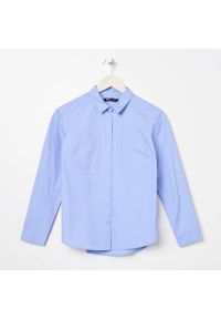 Sinsay - Koszula z kieszeniami - Niebieski. Kolor: niebieski #1