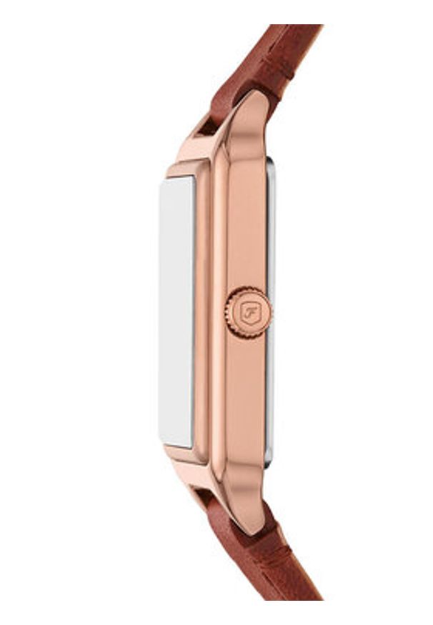 Fossil Zegarek ES5377SET Brązowy. Kolor: brązowy