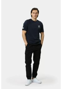 Męskie Spodnie Materiałowe Mustang Style Paris Jogger Cargo Black Beauty 1015896 4185. Materiał: materiał #6