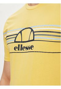 Ellesse T-Shirt Lentamente SHV11918 Żółty Regular Fit. Kolor: żółty. Materiał: bawełna #3