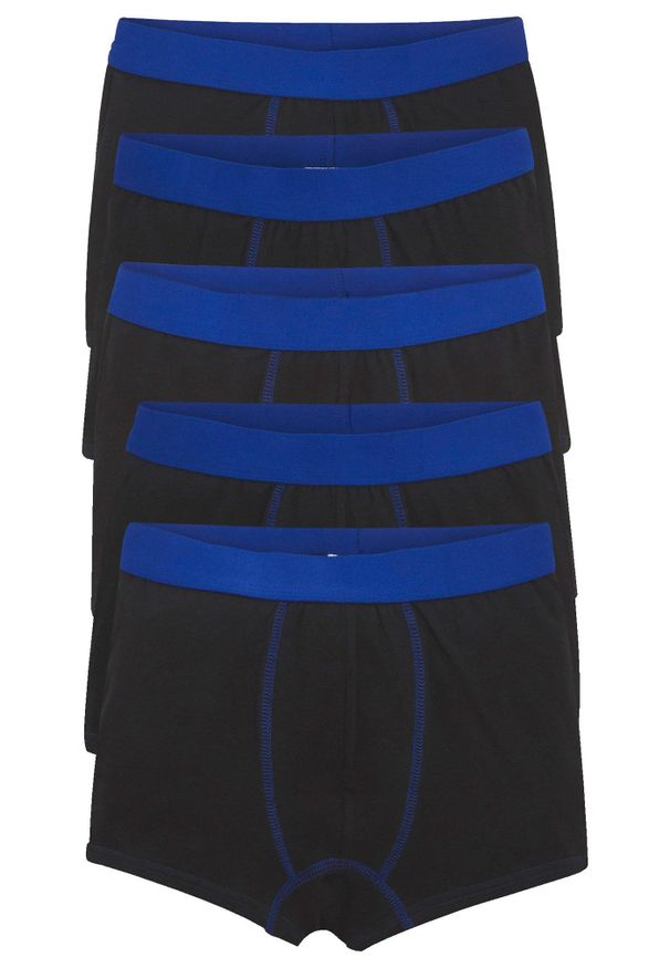 bonprix - Bokserki z miękką bawełną (5 par). Kolor: czarny. Materiał: bawełna