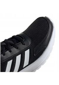 Adidas - Buty adidas Tensaur Run K Jr EG4128 czarne. Okazja: na co dzień. Zapięcie: sznurówki. Kolor: czarny. Materiał: syntetyk, materiał, guma. Szerokość cholewki: normalna. Model: Adidas Cloudfoam. Sport: bieganie #4