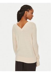 Calvin Klein Sweter K20K207573 Beżowy Regular Fit. Kolor: beżowy. Materiał: wełna #5