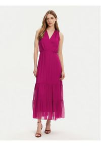 Haveone Sukienka letnia AFF-N005 Różowy Loose Fit. Kolor: różowy. Materiał: wiskoza. Sezon: lato
