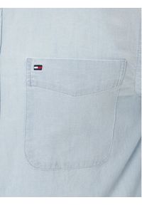 TOMMY HILFIGER - Tommy Hilfiger Koszula MW0MW39431 Błękitny Regular Fit. Kolor: niebieski. Materiał: bawełna #4