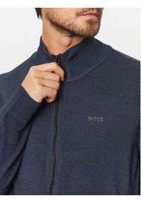 BOSS - Boss Sweter Apavolo 50497595 Granatowy Regular Fit. Kolor: niebieski. Materiał: wełna #5