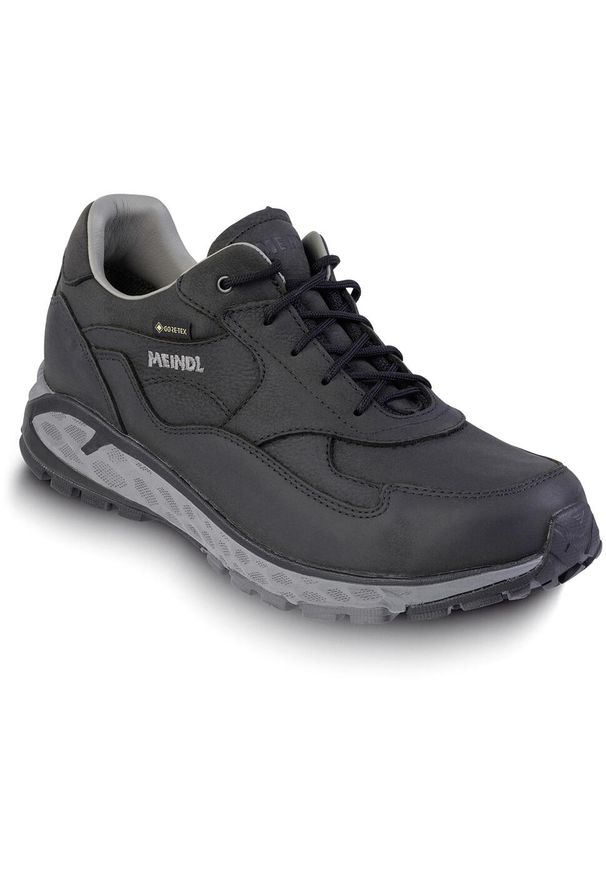 Buty trekkingowe męskie MEINDL Trondheim GTX, z membraną Gore-Tex. Kolor: czarny. Technologia: Gore-Tex