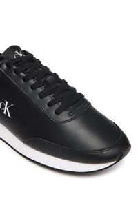 Calvin Klein Sneakersy Retro Runner Ess Lth YM0YM01355 Czarny. Kolor: czarny. Materiał: skóra #4