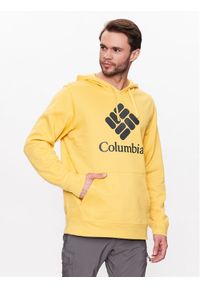 columbia - Columbia Bluza Trek 1957913 Żółty Regular Fit. Kolor: żółty. Materiał: bawełna
