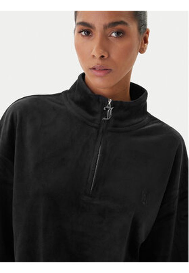 Juicy Couture Bluza JCBAS224810 Czarny Regular Fit. Kolor: czarny. Materiał: syntetyk