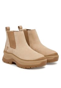 Timberland Sztyblety Roxie Lane Mid TB0A28XMEN71 Beżowy. Kolor: beżowy. Materiał: nubuk, skóra #4