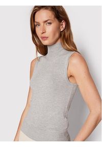 Guess Golf Zelinda W2YR32 Z2V62 Szary Regular Fit. Typ kołnierza: golf. Kolor: szary. Materiał: wiskoza #4