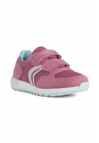 Geox buty dziecięce kolor różowy. Nosek buta: okrągły. Zapięcie: rzepy. Kolor: różowy. Materiał: guma #2