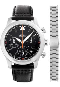 BALTICUS - Zegarek męski Balticus BALFSQCHBLA-P czarny. Kolor: czarny #1