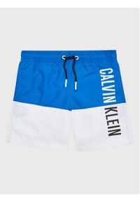 Calvin Klein Swimwear Szorty kąpielowe Medium KV0KV00030 Niebieski Regular Fit. Kolor: niebieski. Materiał: syntetyk #1