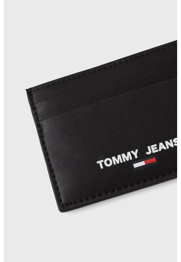 Tommy Jeans Etui na karty męski kolor czarny. Kolor: czarny