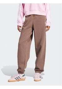 Adidas - adidas Spodnie dresowe adicolor Essentials IR5974 Brązowy Regular Fit. Kolor: brązowy. Materiał: bawełna