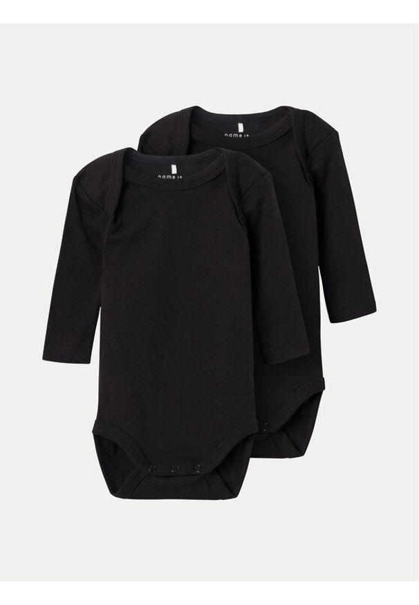 Name it - NAME IT Komplet body dziecięcych 13222503 Czarny. Kolor: czarny. Materiał: bawełna