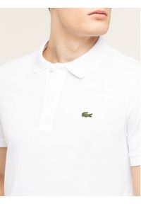 Lacoste Polo PH4012 Biały Regular Fit. Typ kołnierza: polo. Kolor: biały. Materiał: bawełna #4