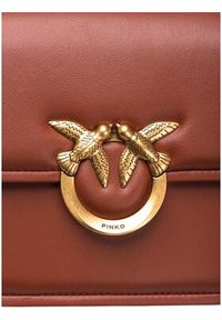 Pinko - PINKO Torba Love Box Bag Fl Mini PE 25 PLTT 104297 A26L Brązowy. Kolor: brązowy. Materiał: skórzane #5