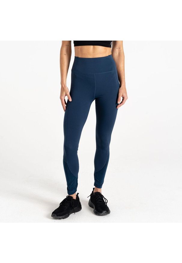 DARE 2B - Damskie legginsy turystyczne Power. Kolor: niebieski. Materiał: tkanina. Sport: fitness