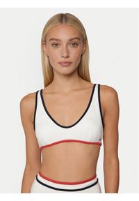 TOMMY HILFIGER - Tommy Hilfiger Góra od bikini UW0UW06374 Écru. Kolor: kremowy. Materiał: syntetyk #1