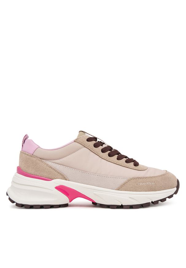 Sneakersy Calvin Klein. Kolor: szary. Materiał: nylon
