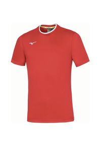 Koszulka Mizuno. Kolor: czerwony, wielokolorowy, biały. Sport: fitness #1